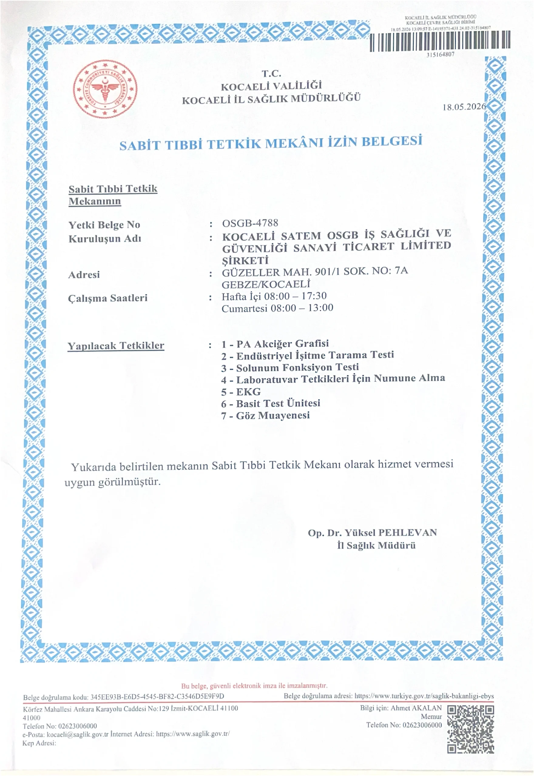 Çekmeköy Yetki Belgesi
