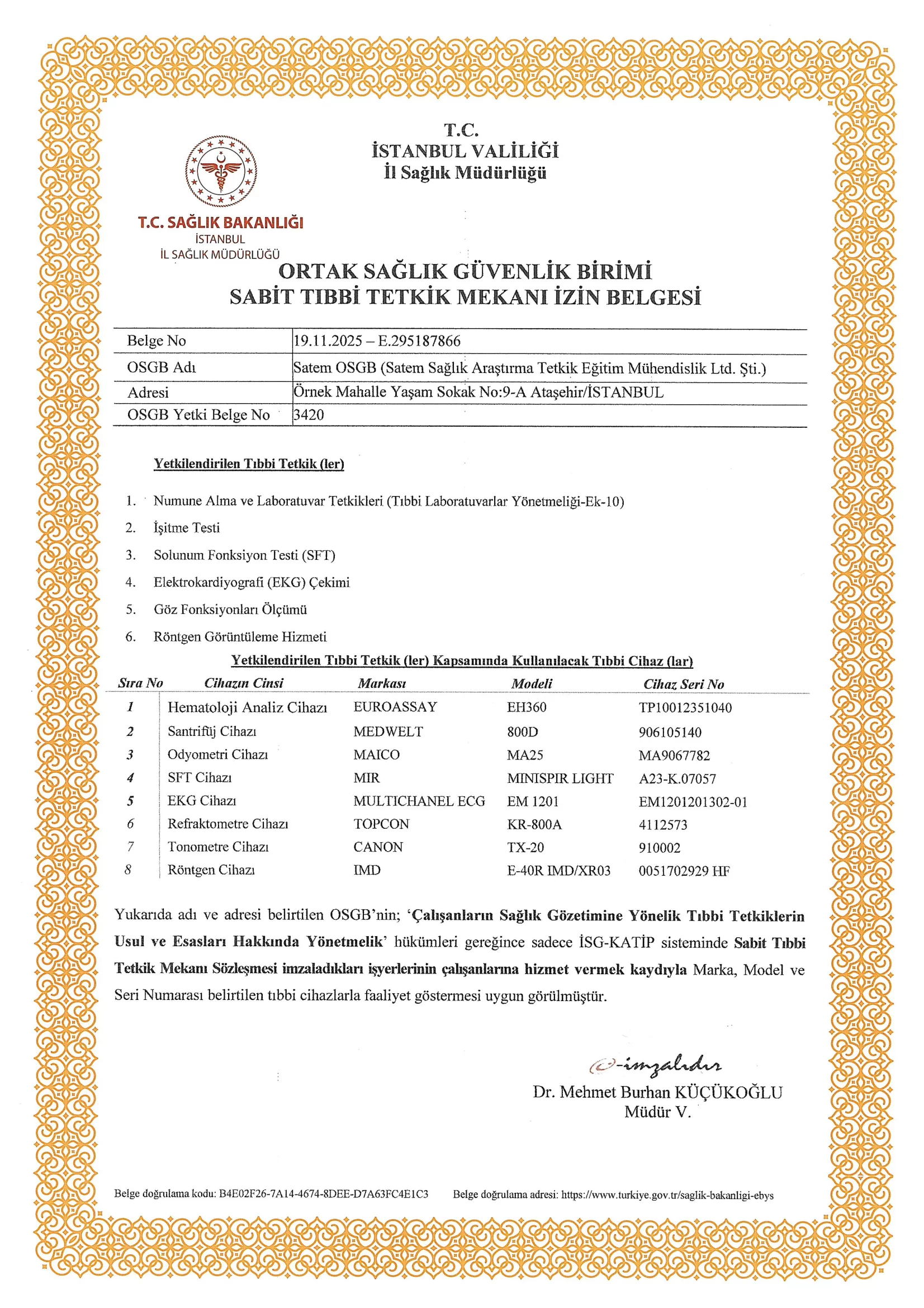 Ataşehir Yetki Belgesi